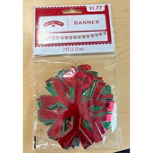 Holiday Time Snowflake Banner